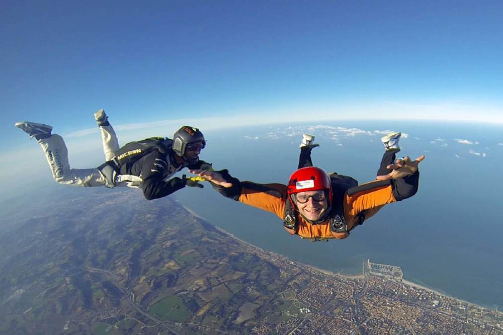 Allievi del corso A.F.F. in volo ravvicinato